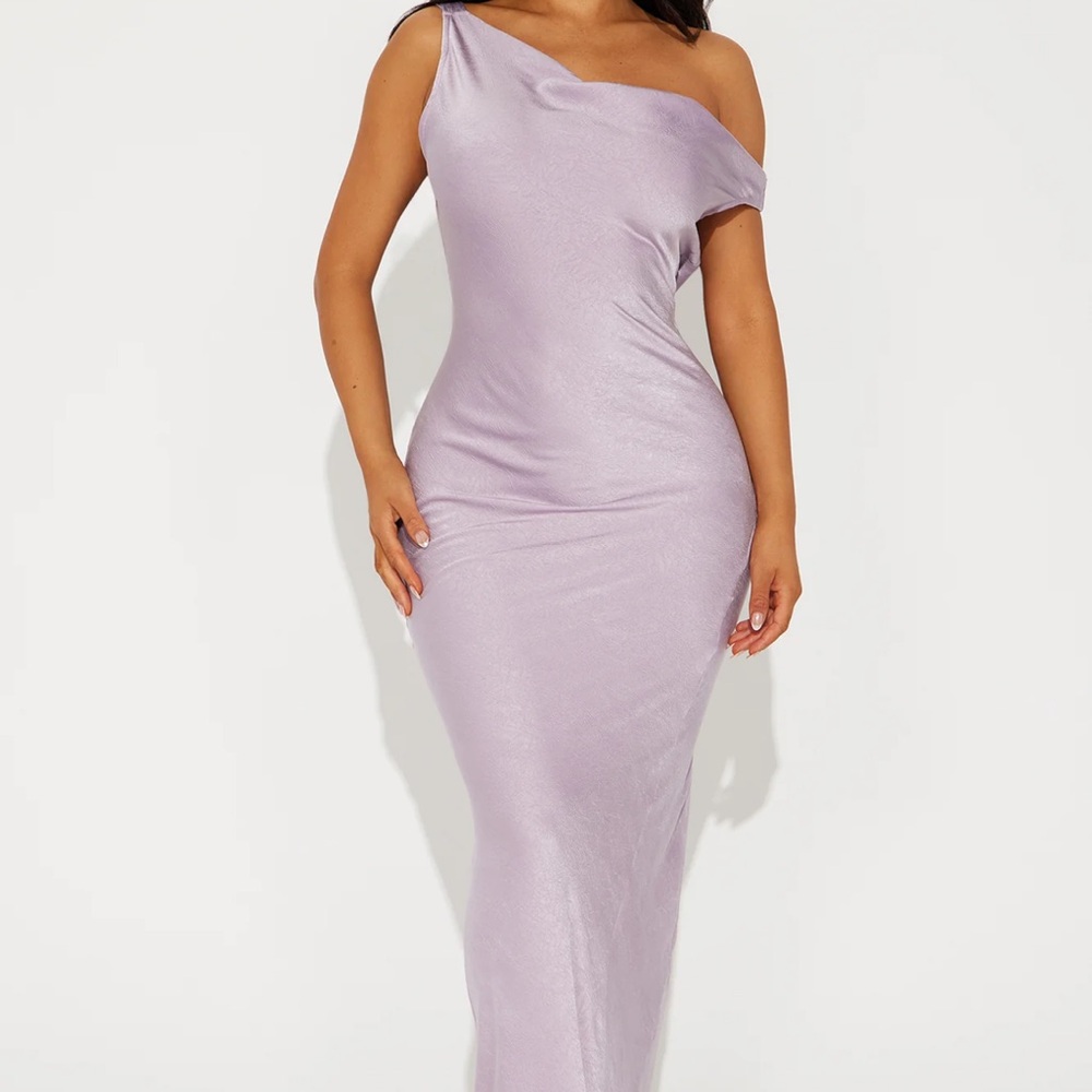 Elegant Lavender One-Shoulder Dress